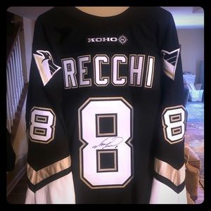 Autographed Mark Recchi NHL Penguins Hockey Jersey